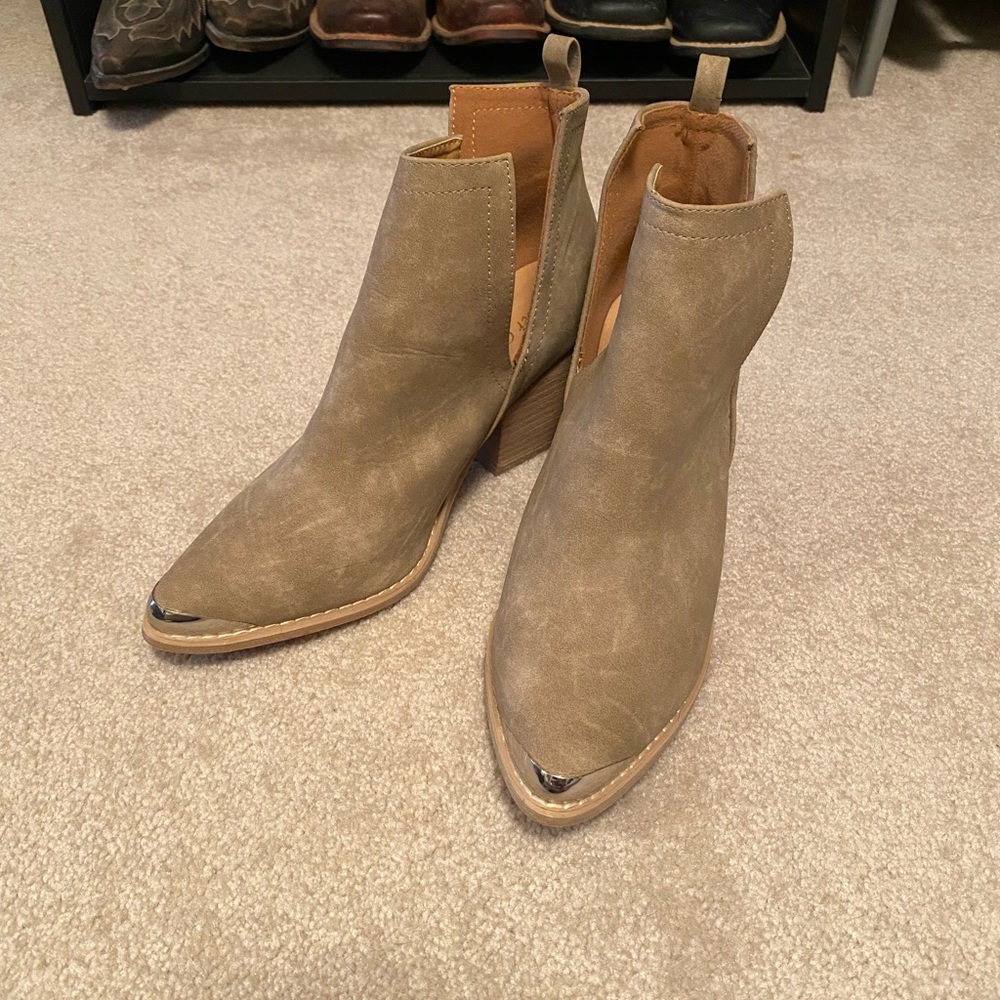 Tan Booties